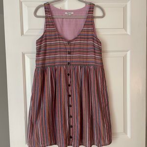 Madewell Striped button front dress